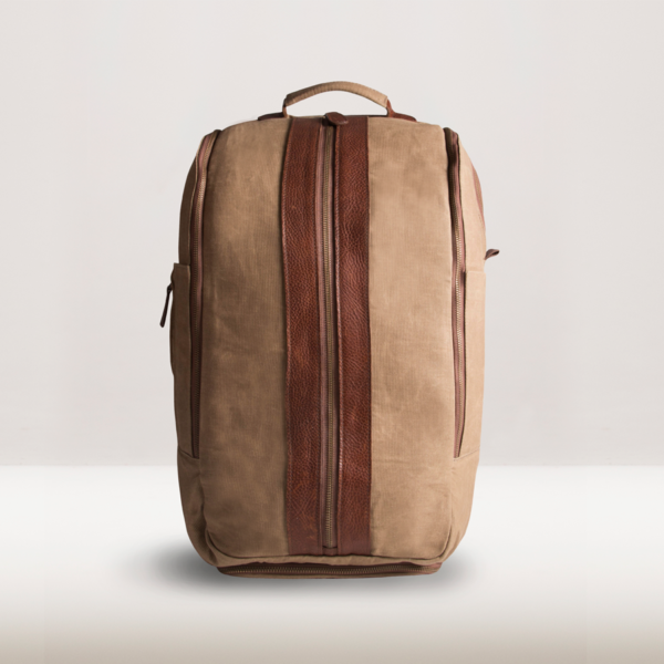 leather duffle backpack